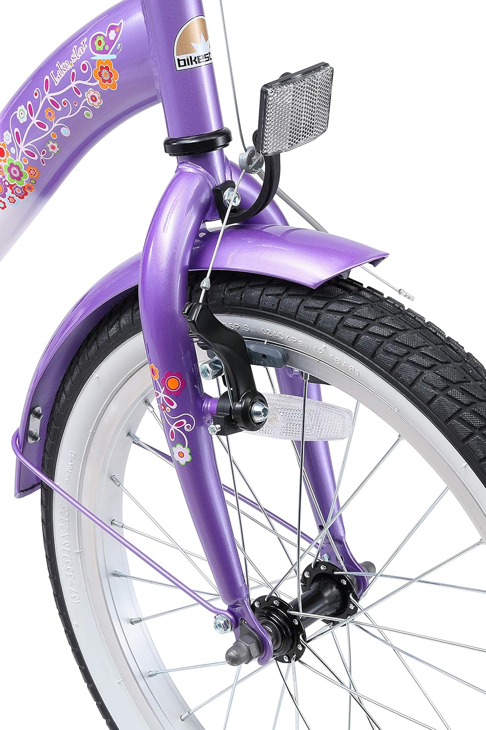 BIKESTAR Bicicletta Bambini 5-7 Anni Bici Bambino Bambina 18 Pollici Freno  a Pattino e Freno a retropedale 18“ Classico Edition Bici per bambini  urban-earth.co.uk