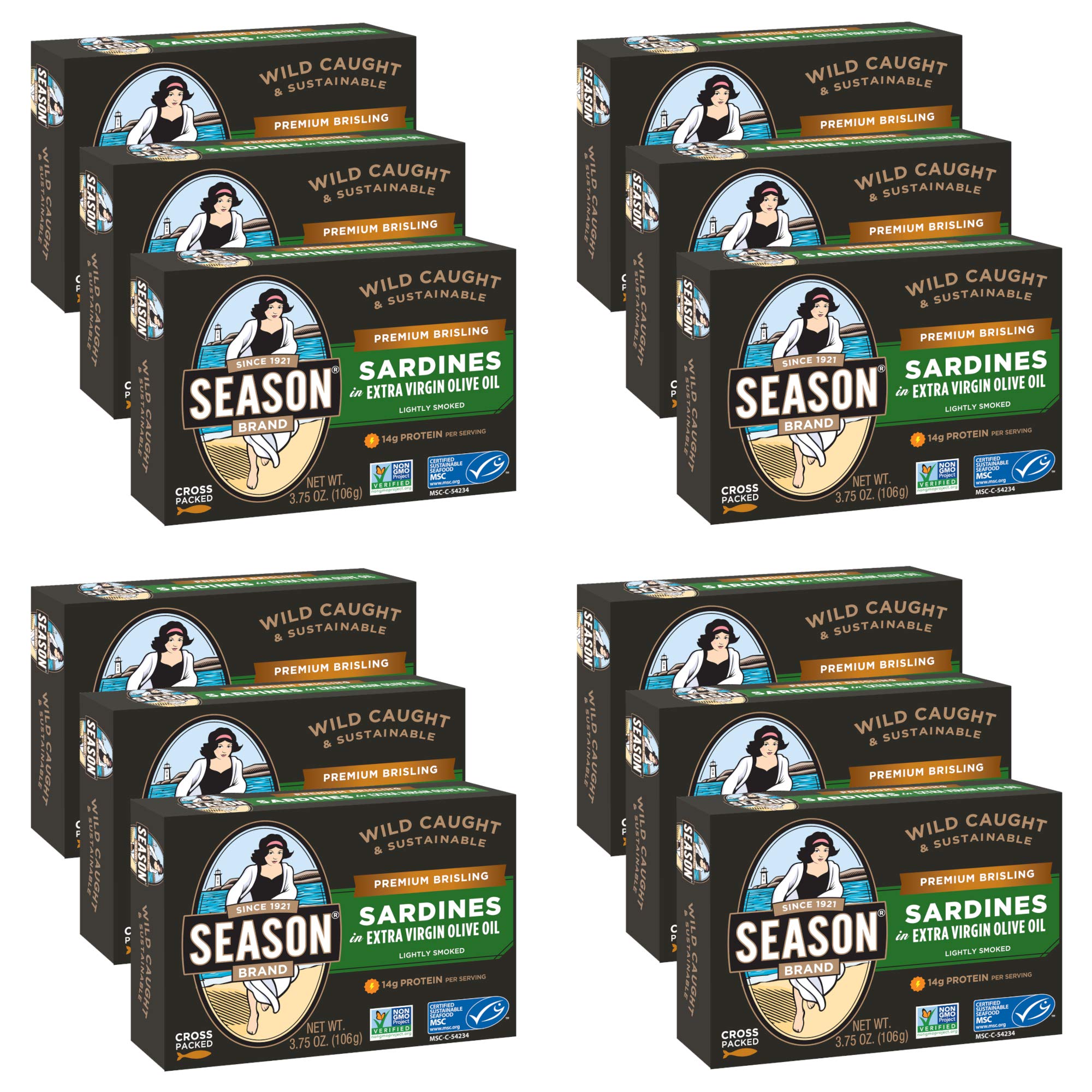 Buy SEASONBrisling Sardines in Extra Virgin Olive Oil Wild Caught