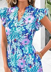 PRETTYGARDEN Women's 2025 Summer Floral Midi Dress