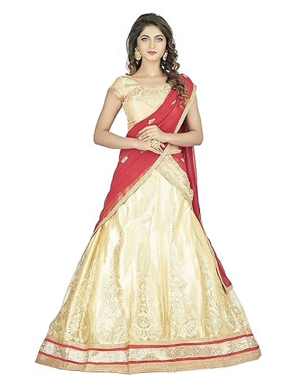 OOMPH! Womens Dress Material (rbsy_befikar704_beige_Free Size)