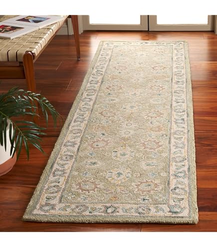 Safavieh Tappeto Runner Bella Collection | Lavorato A Mano In Lana Pregiata, Ivory E Carbone, 2'3 X 8' - 5