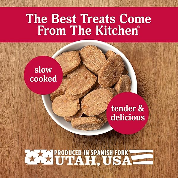 MILO’S KITCHEN HOMESTYLE DOG TREATS, CHICKEN & APPLE SAUSAGE SLICES, 18 OUNCE, HIGH PROTEIN, NO ARTIFICIAL FLAVORS