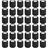 Lusy DM 36 PCS Self Adhesive Bandage Wrap 2" X 5 Yards Elastic Cohesive Bandage Wrap Bandage Wrap Rolls Elastic Self-Adherent Tape for Stretch Athletic, Sports, Wrist, Ankle (Black)