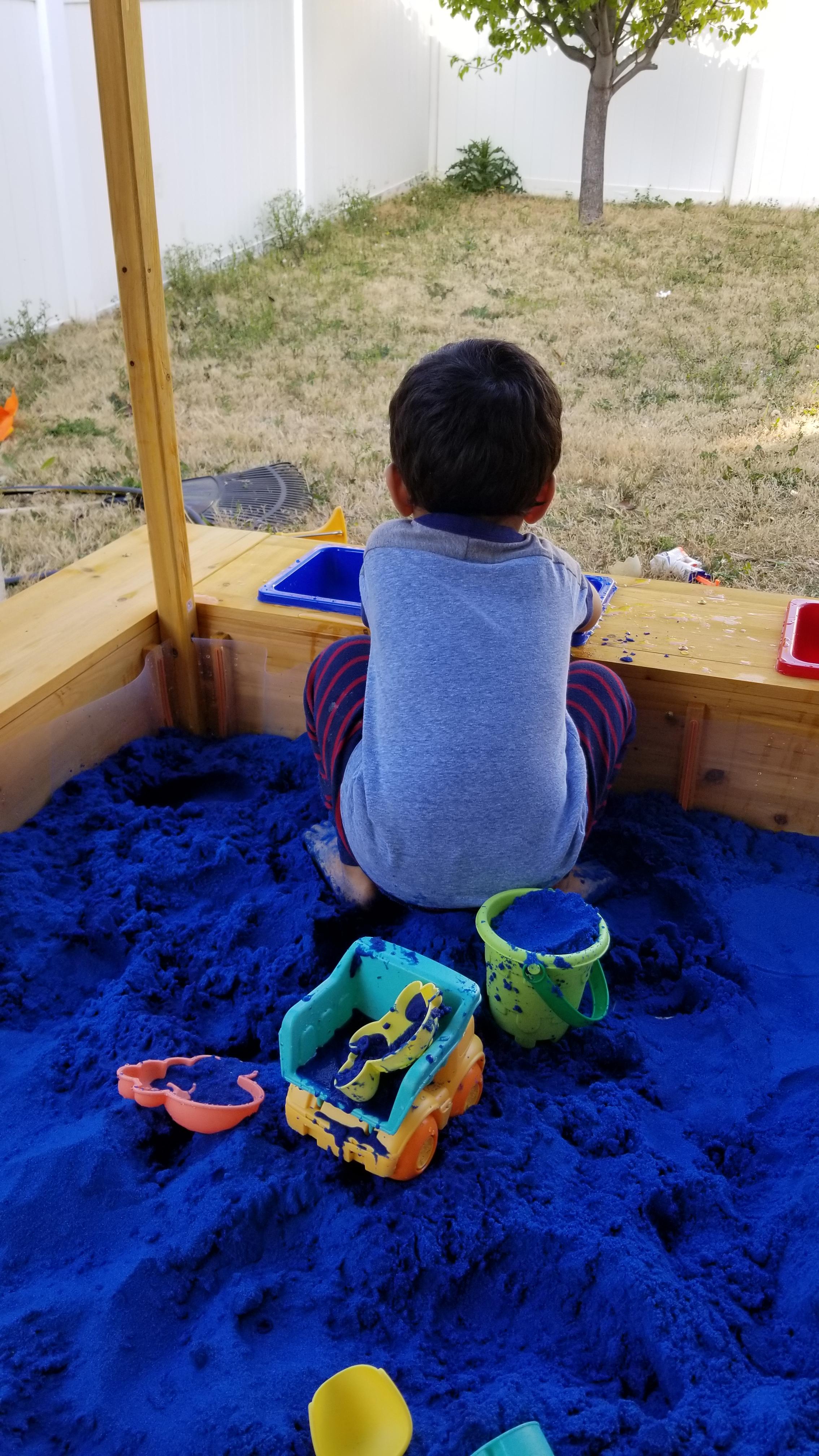 30/mo Finance KidKraft Outdoor Covered Wooden Sandbox with Bins and