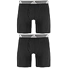adidas Men's Relaxed Performance Climalite Boxer Brief Underwear (2 Pack)