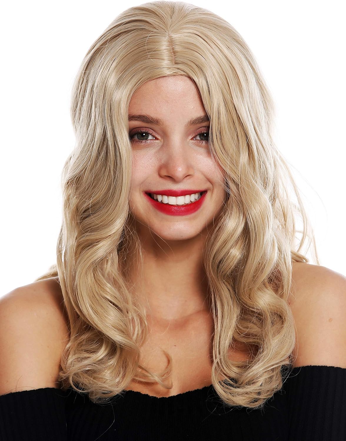 WIG ME UP - GFW3070A-18-613B women's quality wig long voluminous curly middle parting blonde light blonde light blonde mix - Image 3
