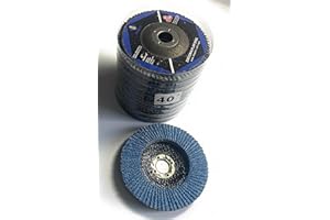 SIGNI 4" x 5/8" Premium Zirconia Flap Discs T27 10-Pack (Grit 40#)