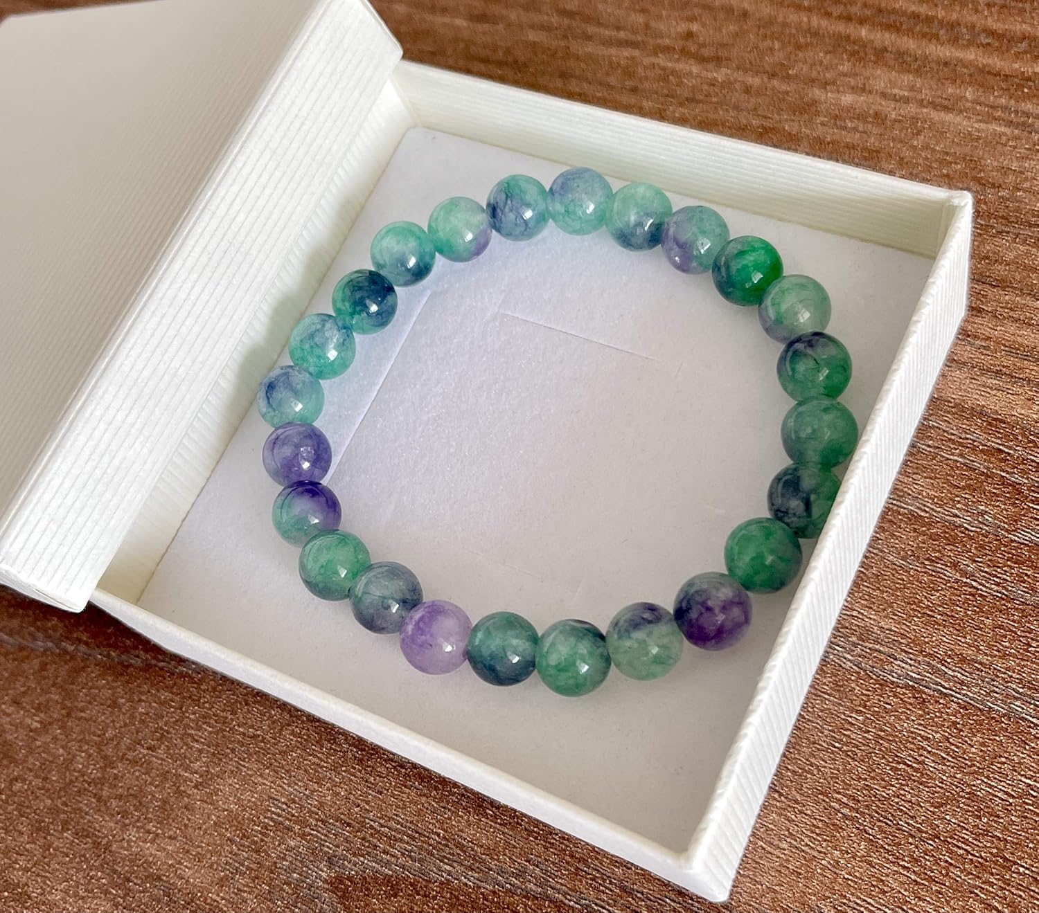 Rainbow Fluorite Bracelet Fluorite Crystal bracelet Stretch