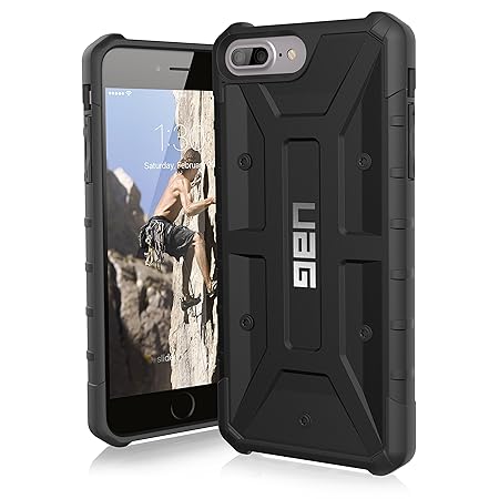 Urban Armor Gear Pathfinder Schutzhülle nach US-Militärstandard für Apple iPhone 8 Plus/7 Plus/6S Plus/6 Plus-schwarz [Verstä