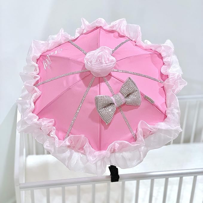 pink pram parasol