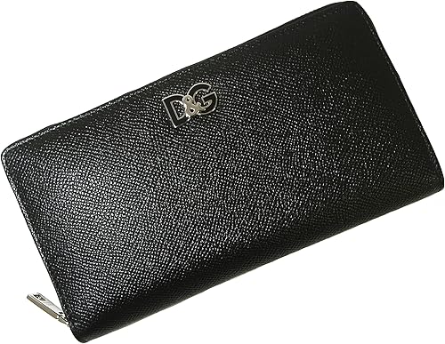 Amazon ドルチェ ガッバーナ 長財布 メンズ ラウンドファスナー ドーフィン 型押し ブラック Dg 1569 並行輸入品 シューズ バッグ