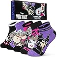 Disney Womens Ankle Socks, Soft and Breathable Socks Pack of 5 - Gifts for Her