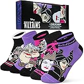 Disney Stitch Ankle Socks for Women, Teens US Size 4–9, Pack of 5 Casual Ladies Socks, Gifts for Her