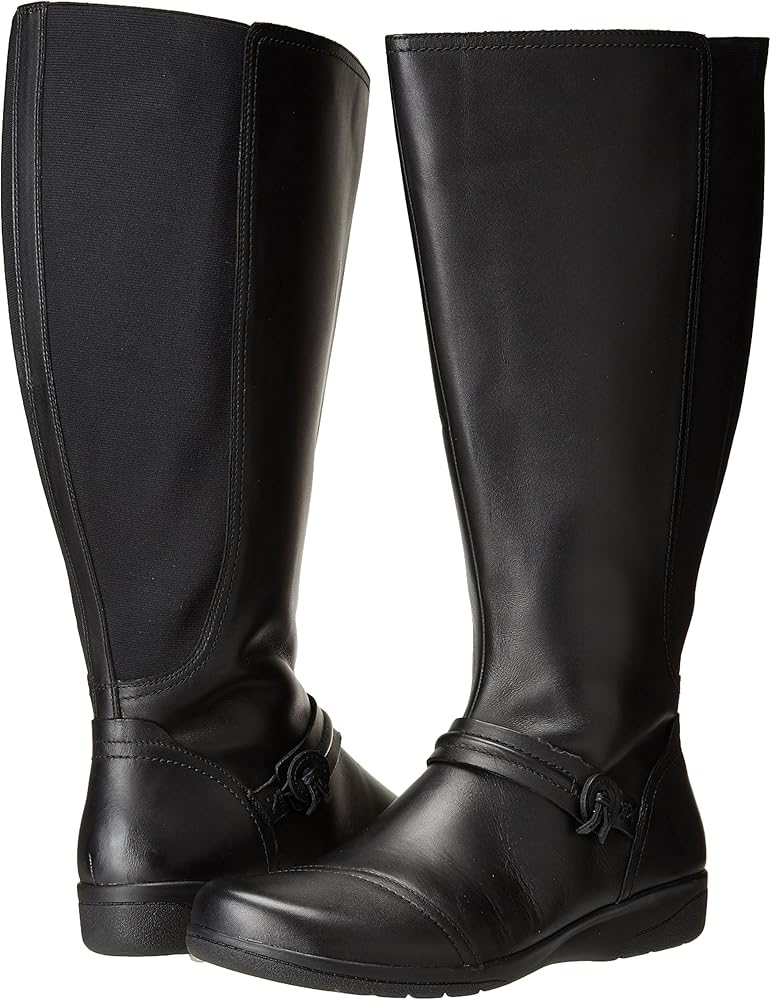 clarks knee high boots wide calf