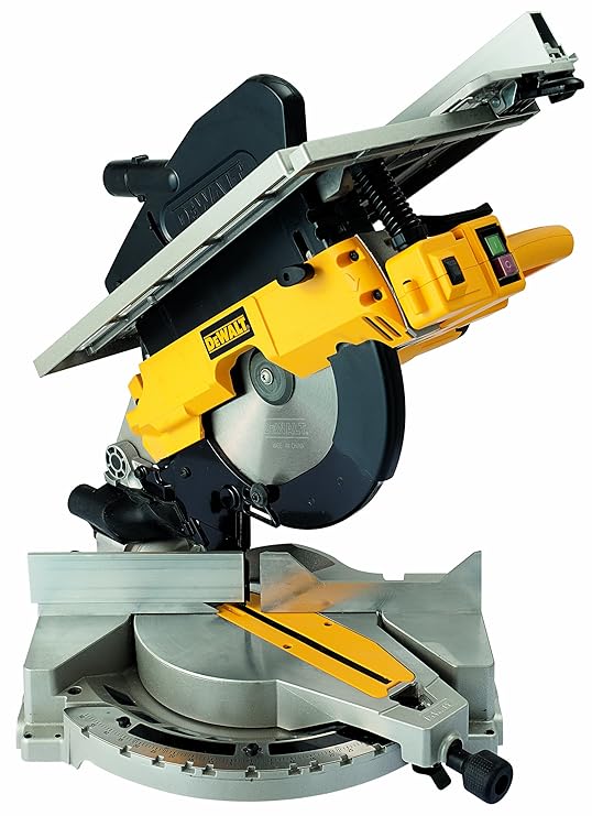 DeWalt Tisch-, Kapp- und Gehrungssäge/ Kombisäge (1,600 Watt, 305 mm Sägeblatt-ø, für den Langzeiteinsatz geeignet, Staubabsa