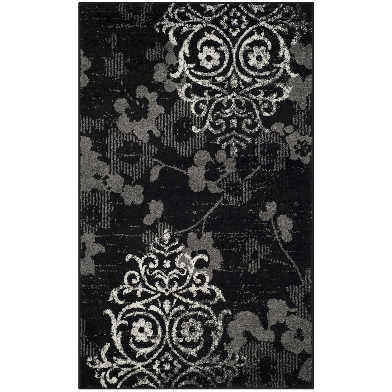 Best Black Floral Kitchen Runner Rug