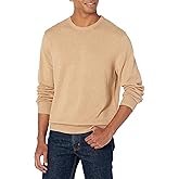 Amazon Essentials Men's Long-Sleeve Crewneck Sweater, 100% Cotton, Big & Tall Options Available