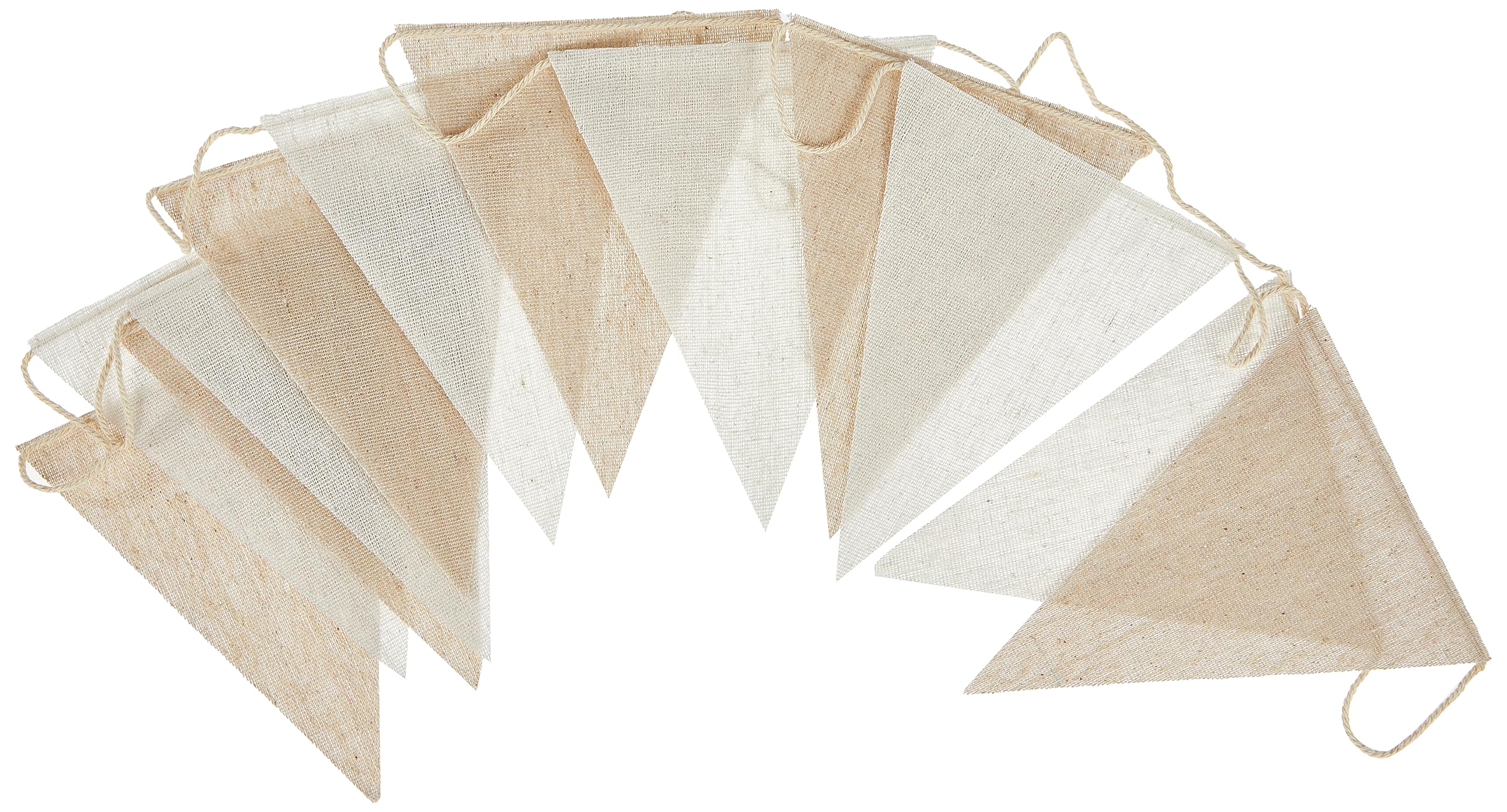 Mopec Pack of Garlands, Fabric, Beige, 16 x 12 x 3 cm