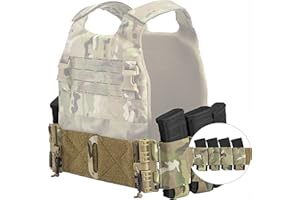 PETAC GEAR Carry Elastic Cummerbund,8 AR Mag Pouches for Vest Quick Release Mounting Strap for FCPC LBT LBX (Set)