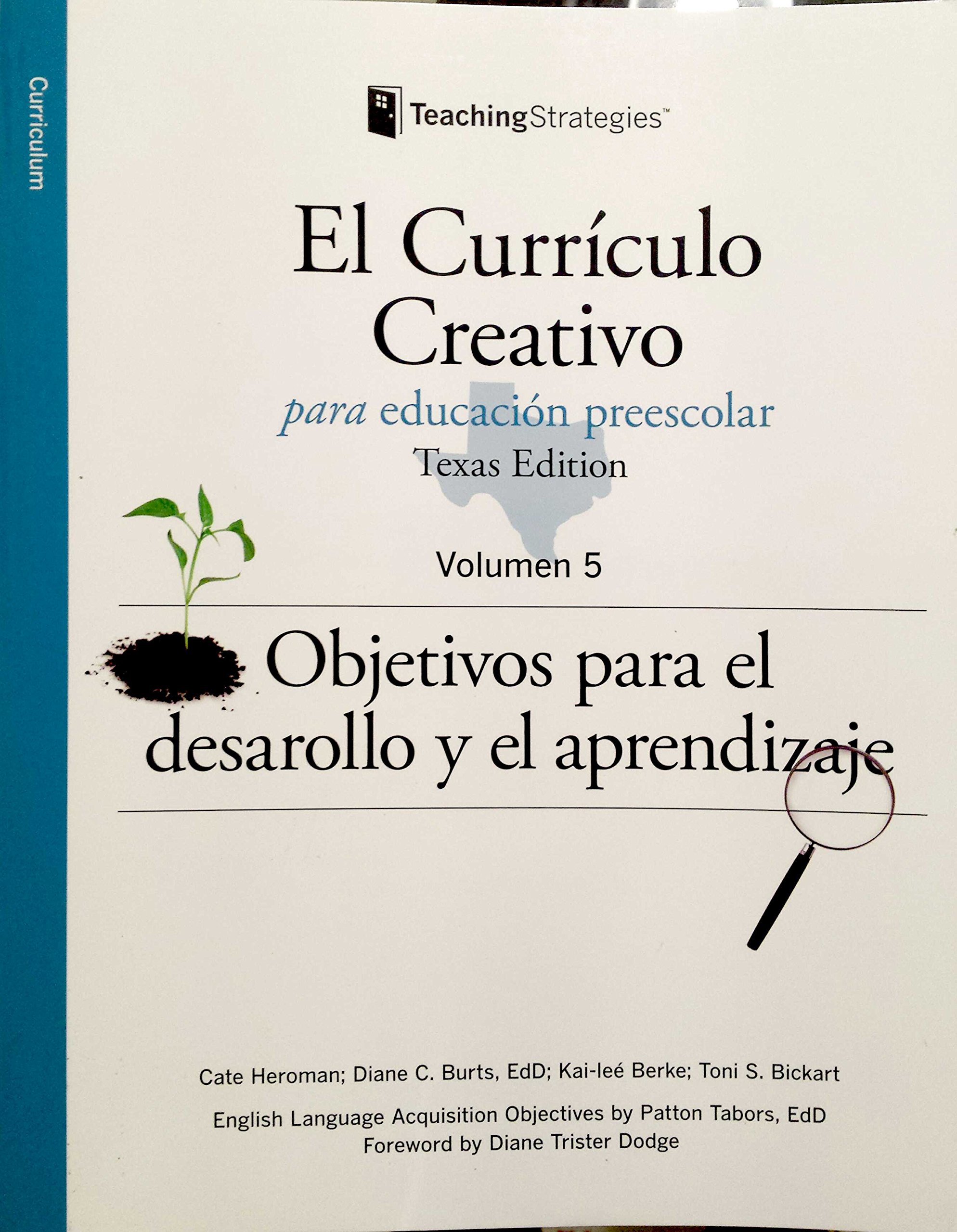  El Curriculo Creativo Para Educacion Preescolar Texas Edition 9781606173954 Diane Trister Dodge Cate Heroman Laura J Colker Toni Bickart Kai Lee Berke Libros