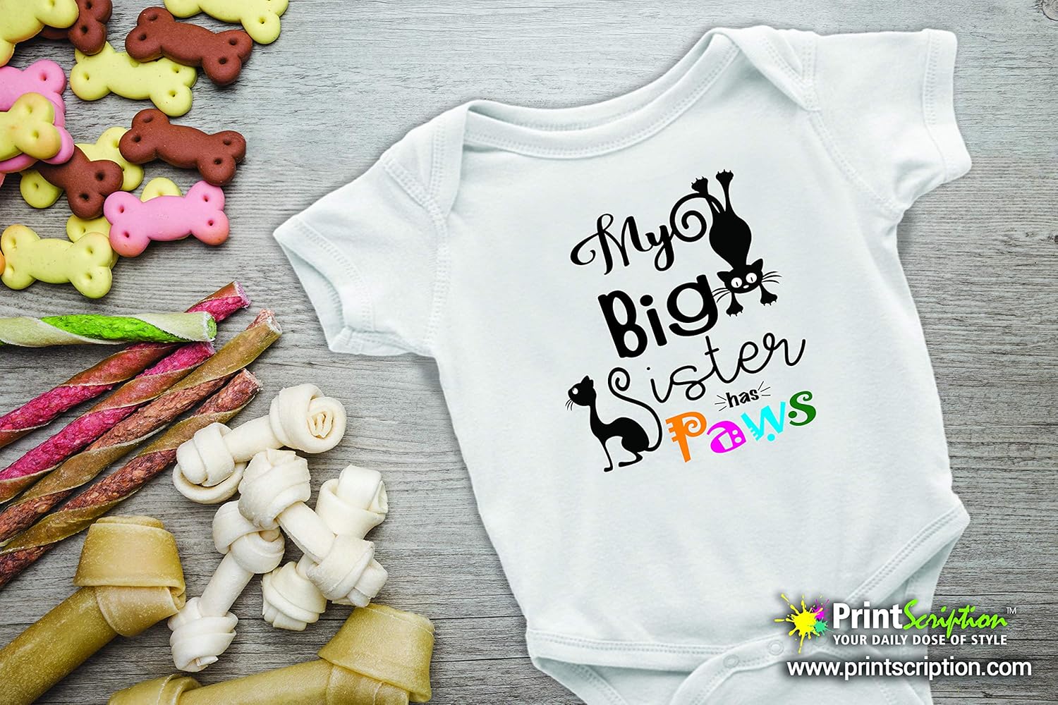 my sister has paws onesie