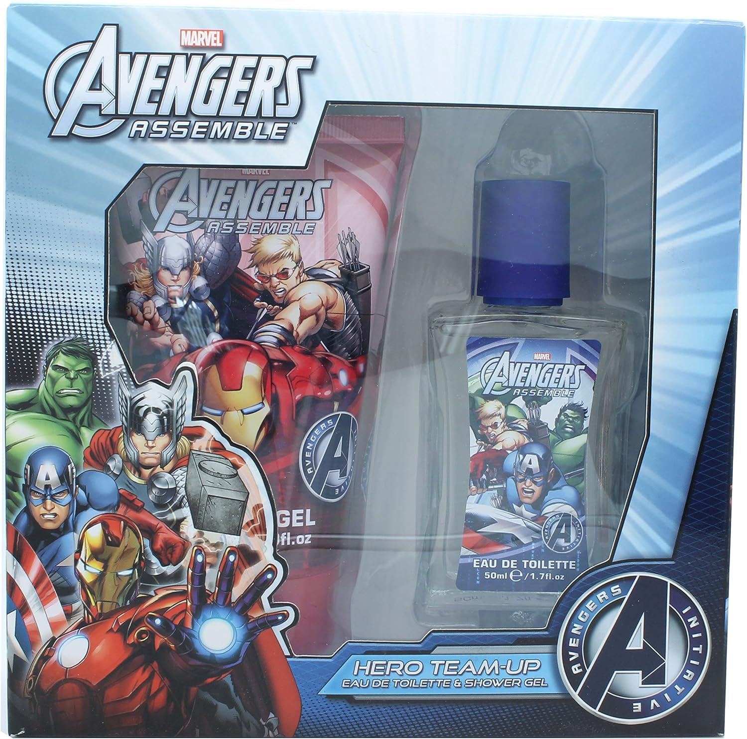 Marvel Avengers Hero Team Up 50ml EDT Spray / 150ml Shower Gel