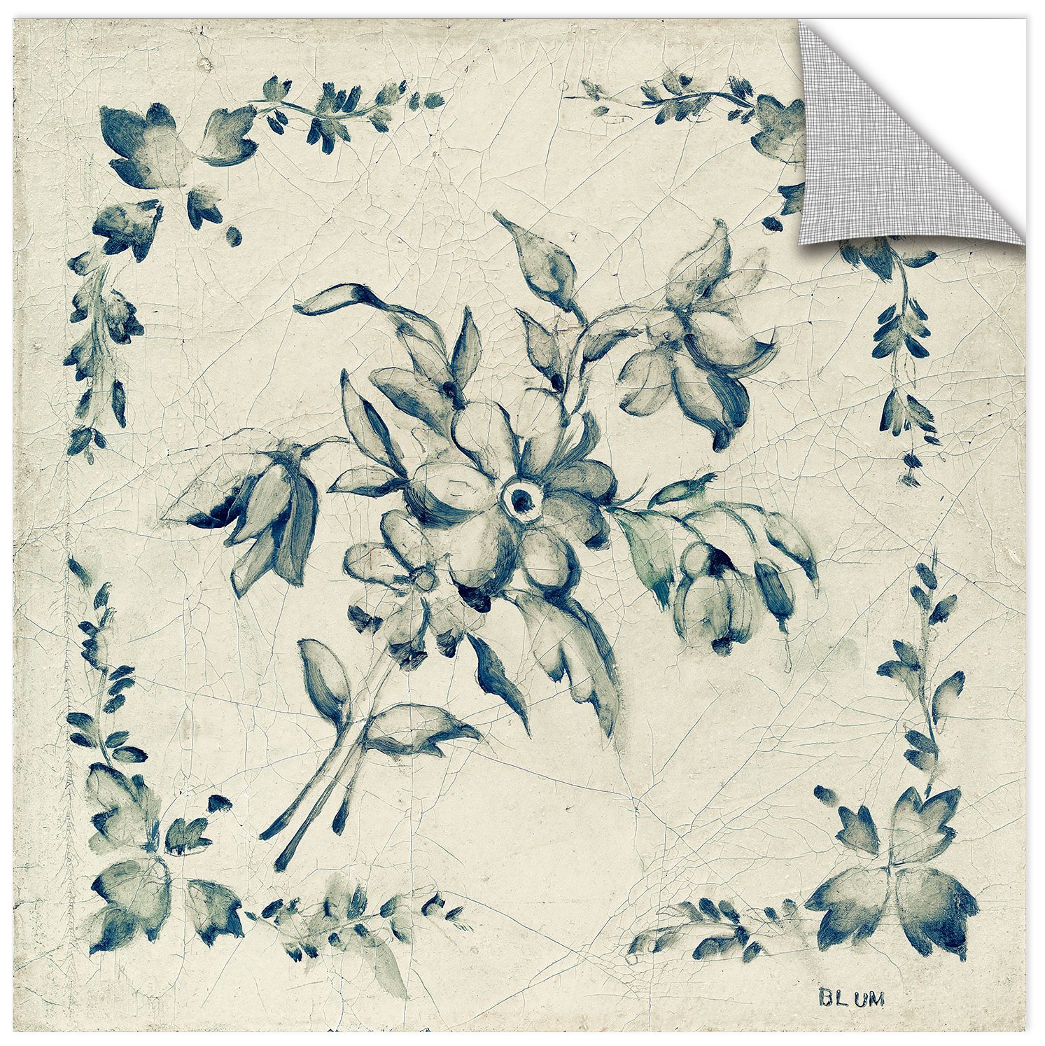 Cheri Blum Swedish Tile III Removable Wall Art Mural 14X14 Tools & Home