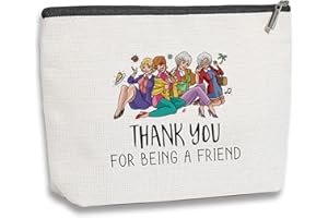 kdxpbpz Golden Inspired Makeup Bag Golden TV Show Fans Gifts for Women Travel Toiletry Makeup Organizer Zipper Pouch Birthday Gift for Friend BFF Girls Thank You for Being A Friend