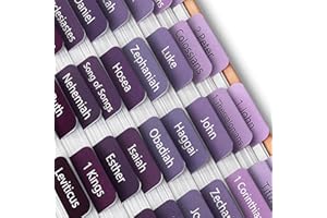 Mr. Pen- Bible Tabs, 75 Tabs, Ethereal Amethyst, Laminated Bible Tabs for Women and Men