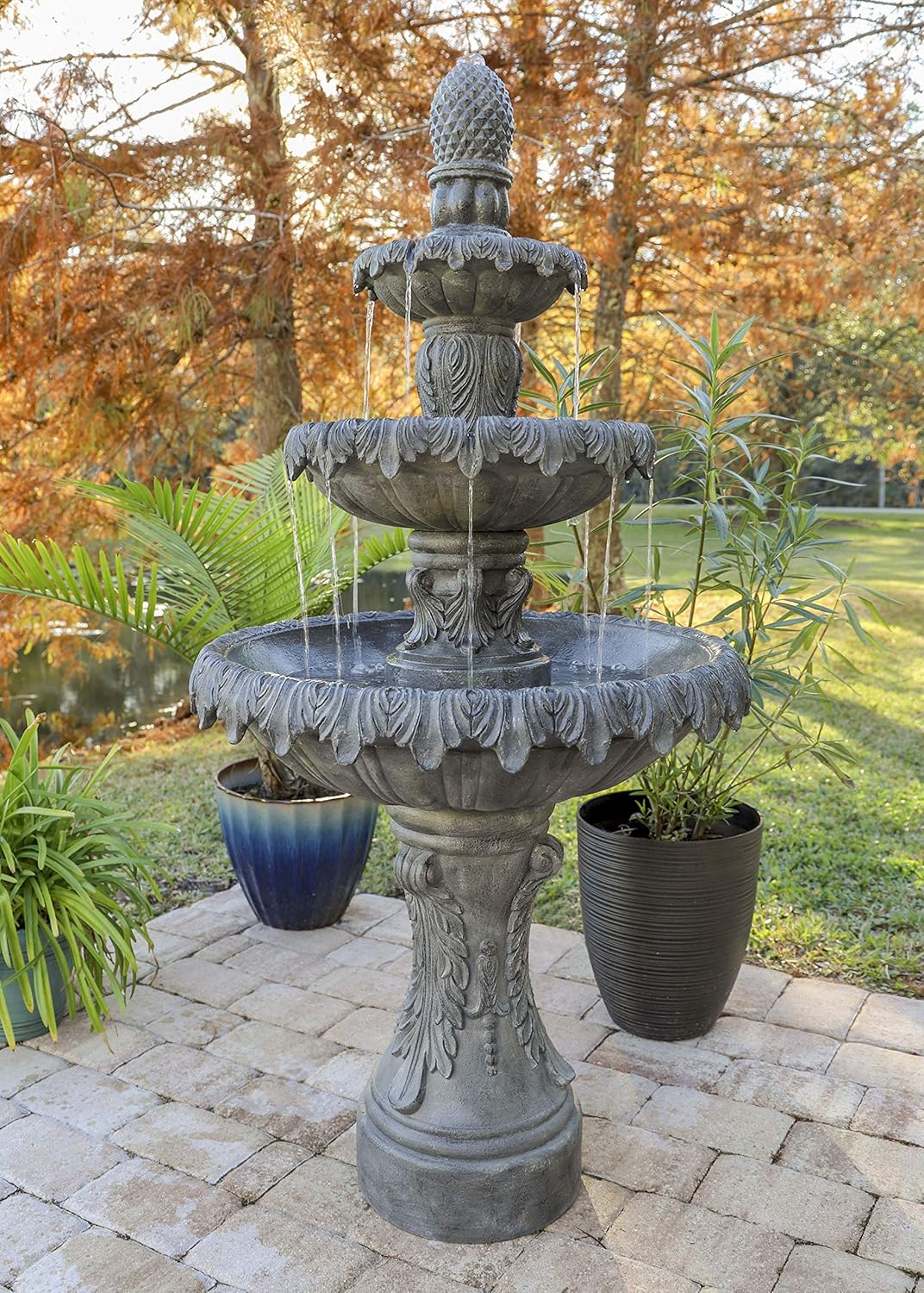 Kenroy Home 51084ZC Ibiza Fountains, Zinc : Garden & Outdoor