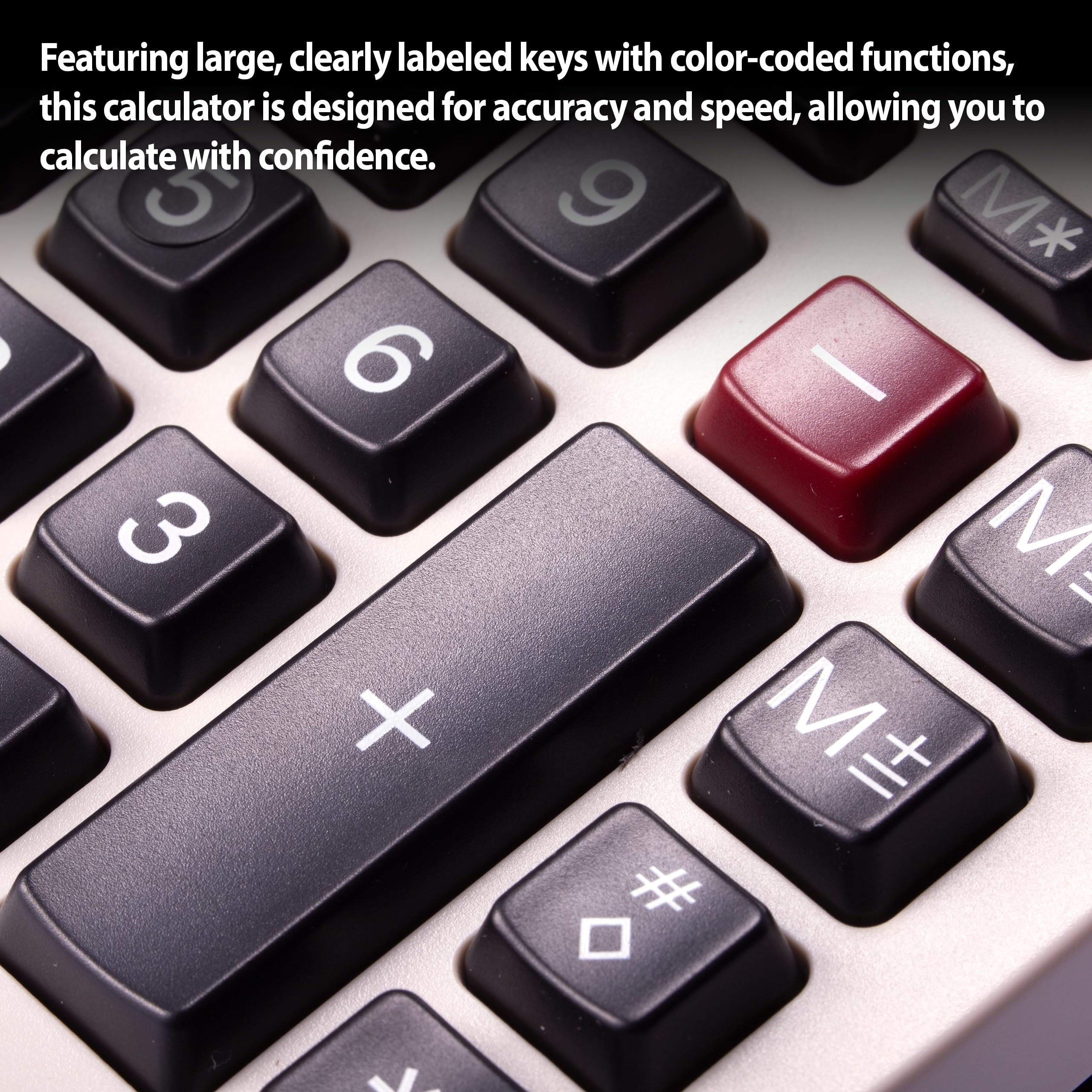 Victor Printing Calculator, 1208-2 Compact and Reliable Adding Machine with 12 Digit LCD Display, Battery or AC Powered, Includes Adapter,White