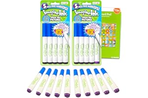 BENDON PUBLISHING Imagine Ink Markers Only Replacement Bundle - 10 Pc Imagine Ink Markers Refill Separates Set for Imagine Ink Coloring Books for Kids with Stickers