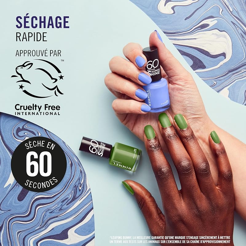 London, 60 Seconds Super Shine 856 Blue Breeze 8 ml
