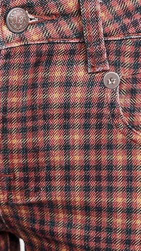 R13 Red Plaid Jeans Evisu Plaid Pants