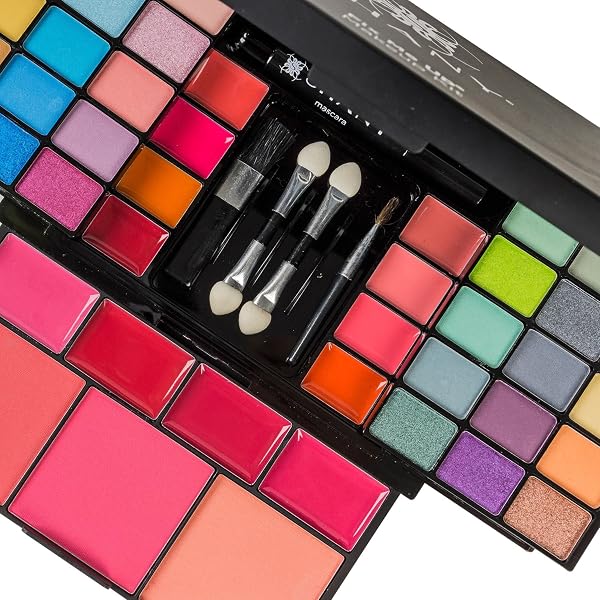 SHANY ‘FIX ME UP’ MAKEUP KIT – COMPACT TRAVEL MAKEUP PORTABLE GIFTABLE ADULT AND TEEN MAKEUP SET EYE SHADOWS, LIP COLORS, BLUSHES, AND APPLICATORS