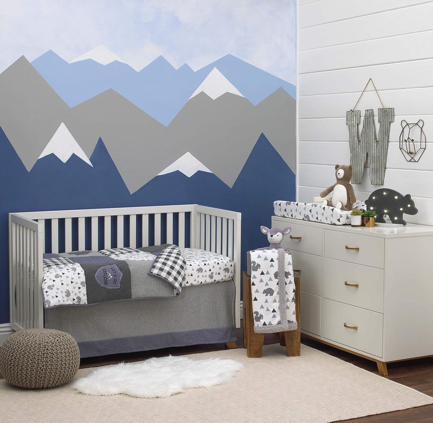 nojo ballerina bows 4 piece crib bedding set