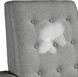 Yaheetech Grey Modern Recliner Chair Adjustable Manual Recliner Fabric Armchair view 6