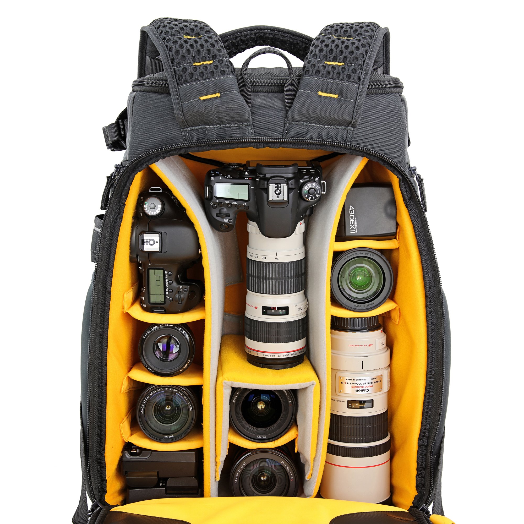 VANGUARD Alta Sky 53 Camera Backpack for Sony, Nikon, Canon, DSLR, Drones, Gray