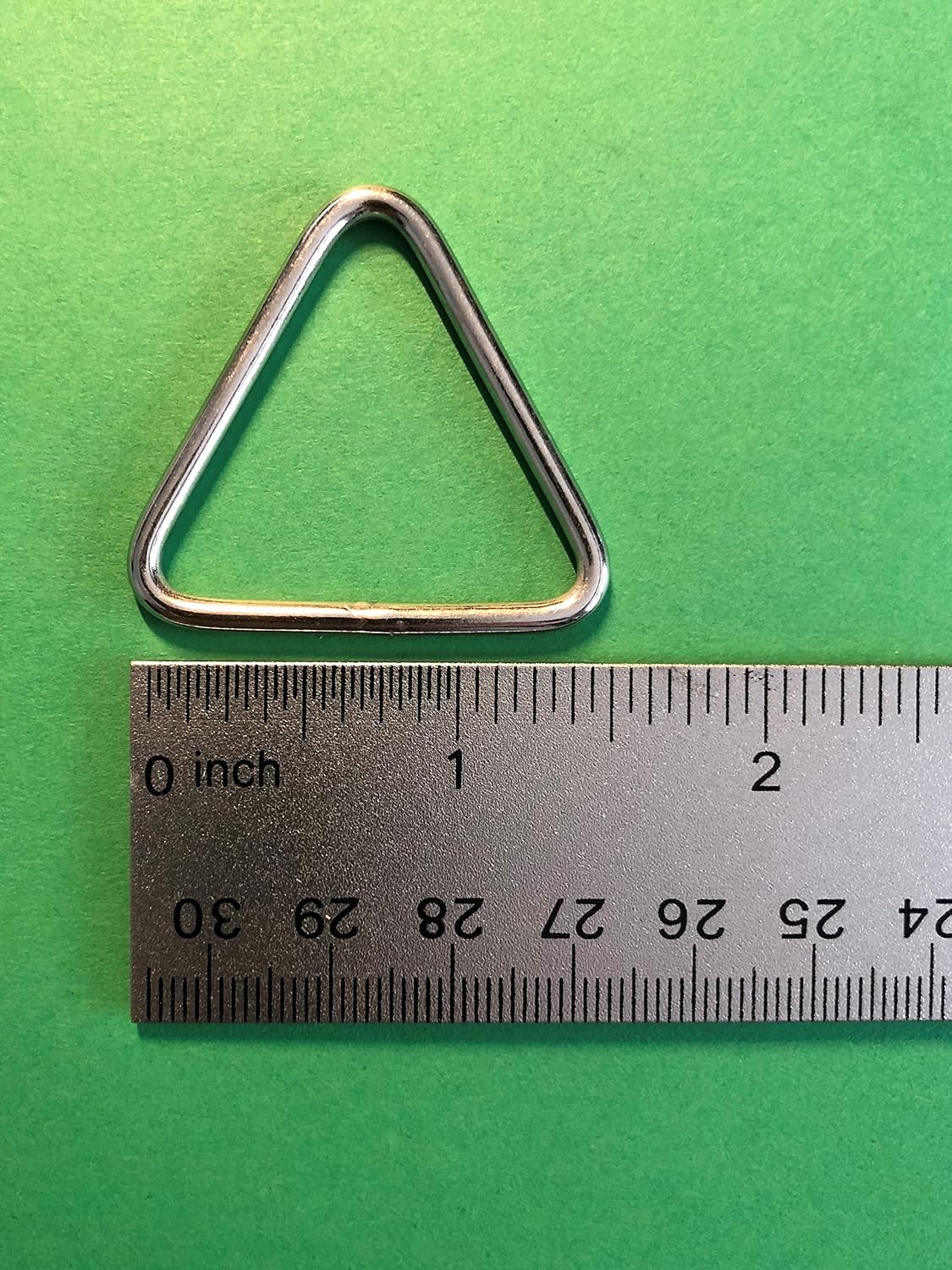 5 Pieces Stainless Steel 316 Triangle Ring Welded 1/8" x 1 3/8" (3mm x 35mm) Marine Grade Loop - Image 3
