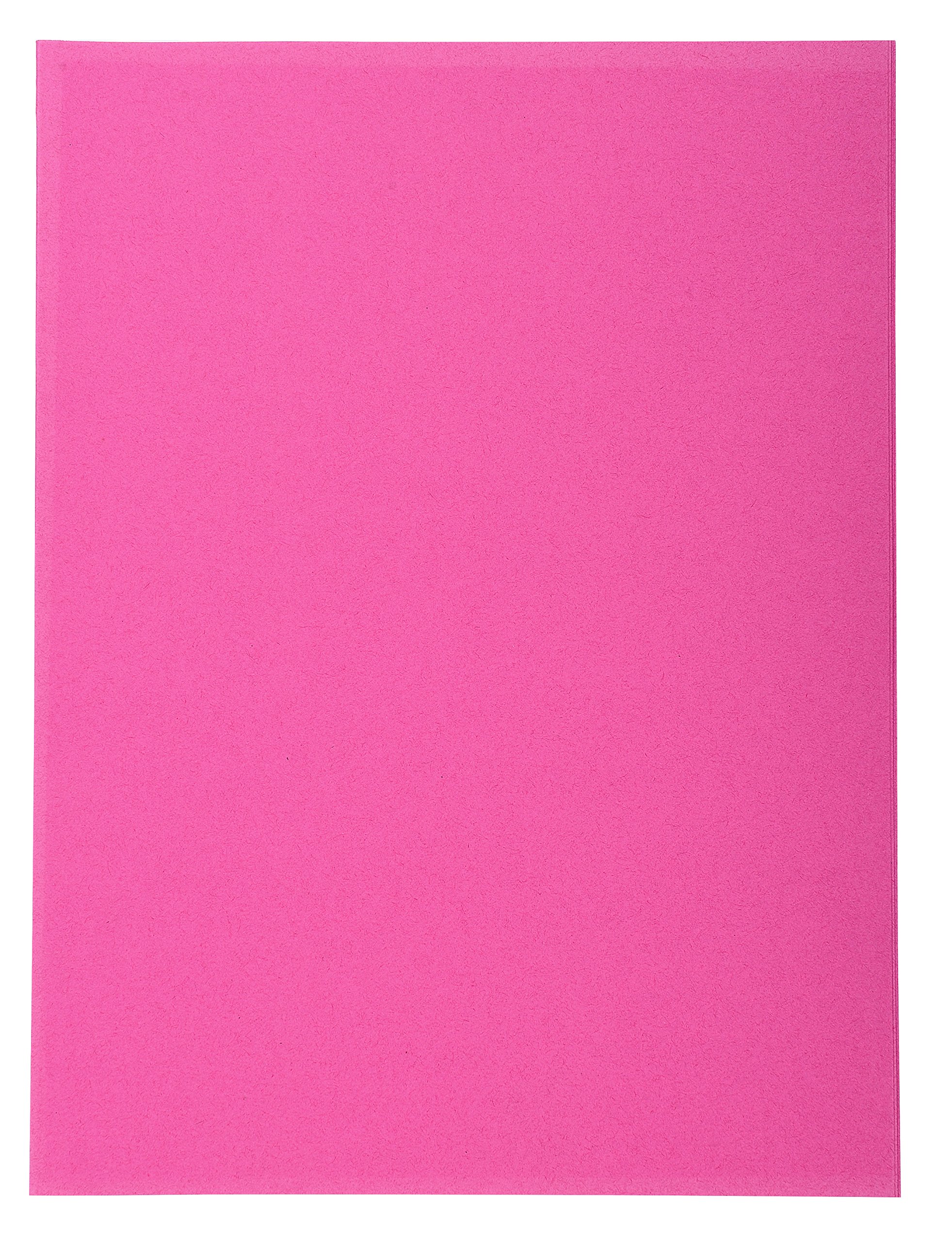 Exacompta - Ref 420020E - Forever Collection - Recycled Square Cut Folder - A4 (210 x 297mm), 170gsm Recycled Board, Blue Angel Certified - Fuchsia (Pack of 100)