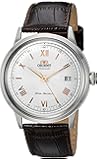 Orient Men's '2nd Gen. Bambino Ver. 2' Japanese Automatic Stainless Steel and Leather Dress Watch