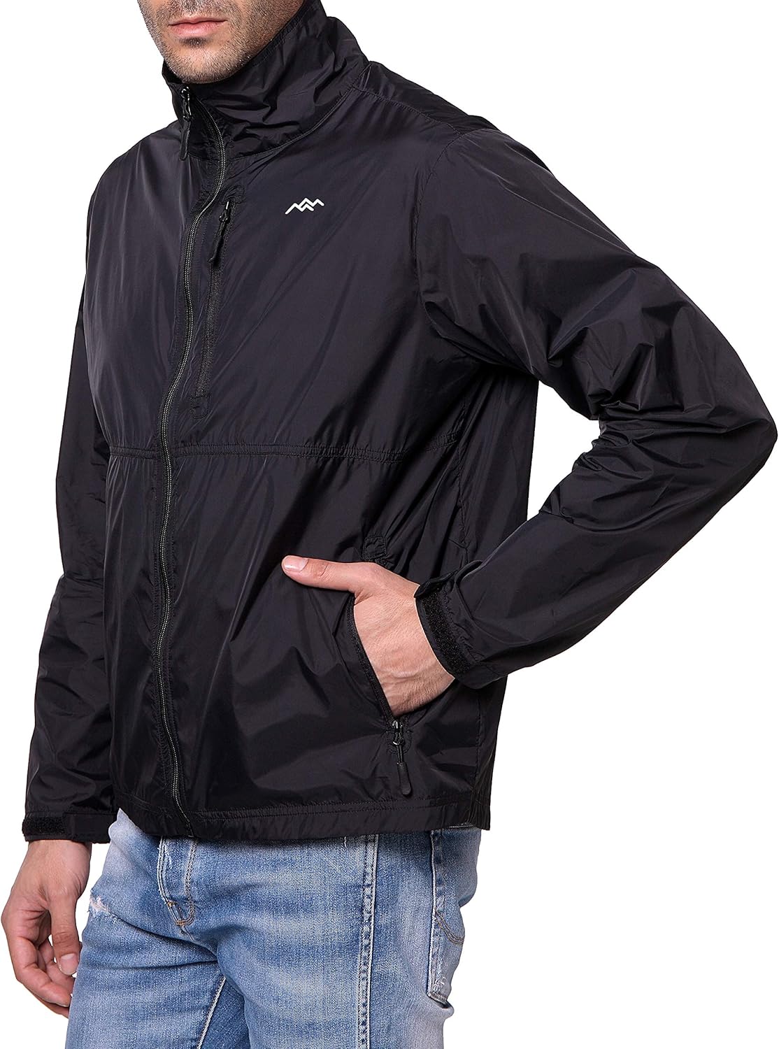 TRAILSIDE SUPPLY CO. Mens Windbreaker Jackets Lightweight Packable Jacket,Windproof and Dustproof: Clothing