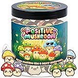 Positive Mushroom Jar With 60 Daily Affirmation
