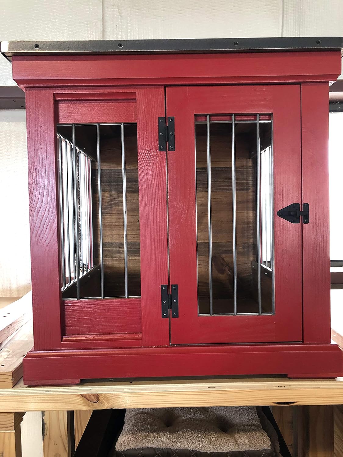 farmhouse dog crate