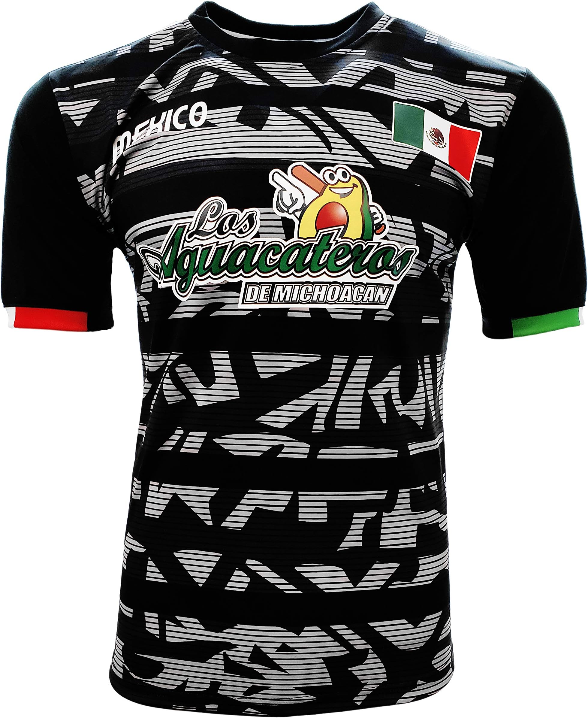 Jersey Mexico Aguacateros de Michoacan 100% Polyester Black/Grey_Made in Mexico
