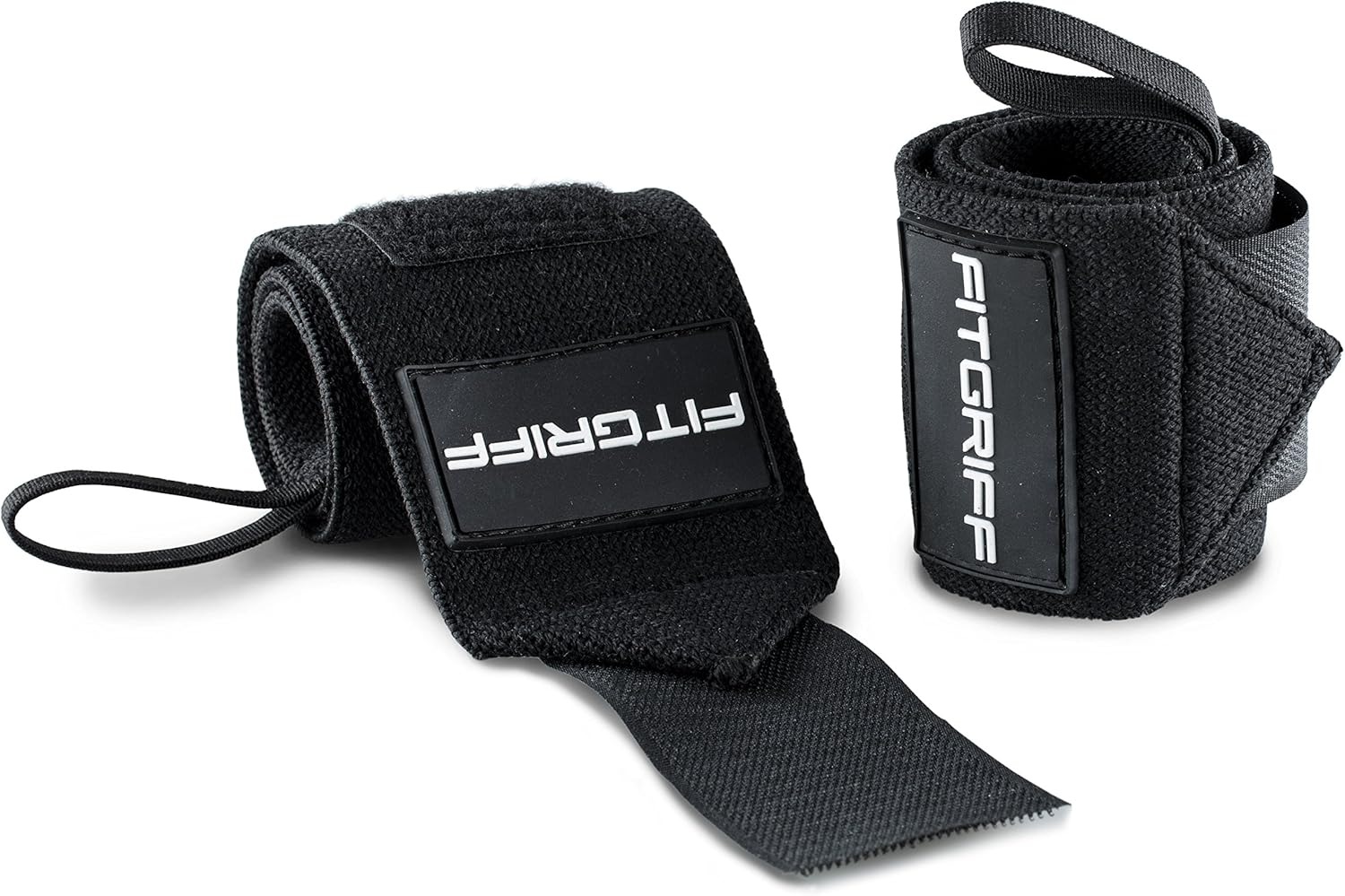 Fitgriff® Wrist Wraps 18" - Wrist Support for Gym Weightlifting, Crossfit, Strength Training, Fitness - for Men and Women - Black - Image 4