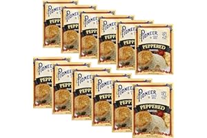 C.H. GUENTHER & SON, INC Pioneer Brand Gravy Mix Packets - Makes 2 Cups (Pack of 12) (Peppered)