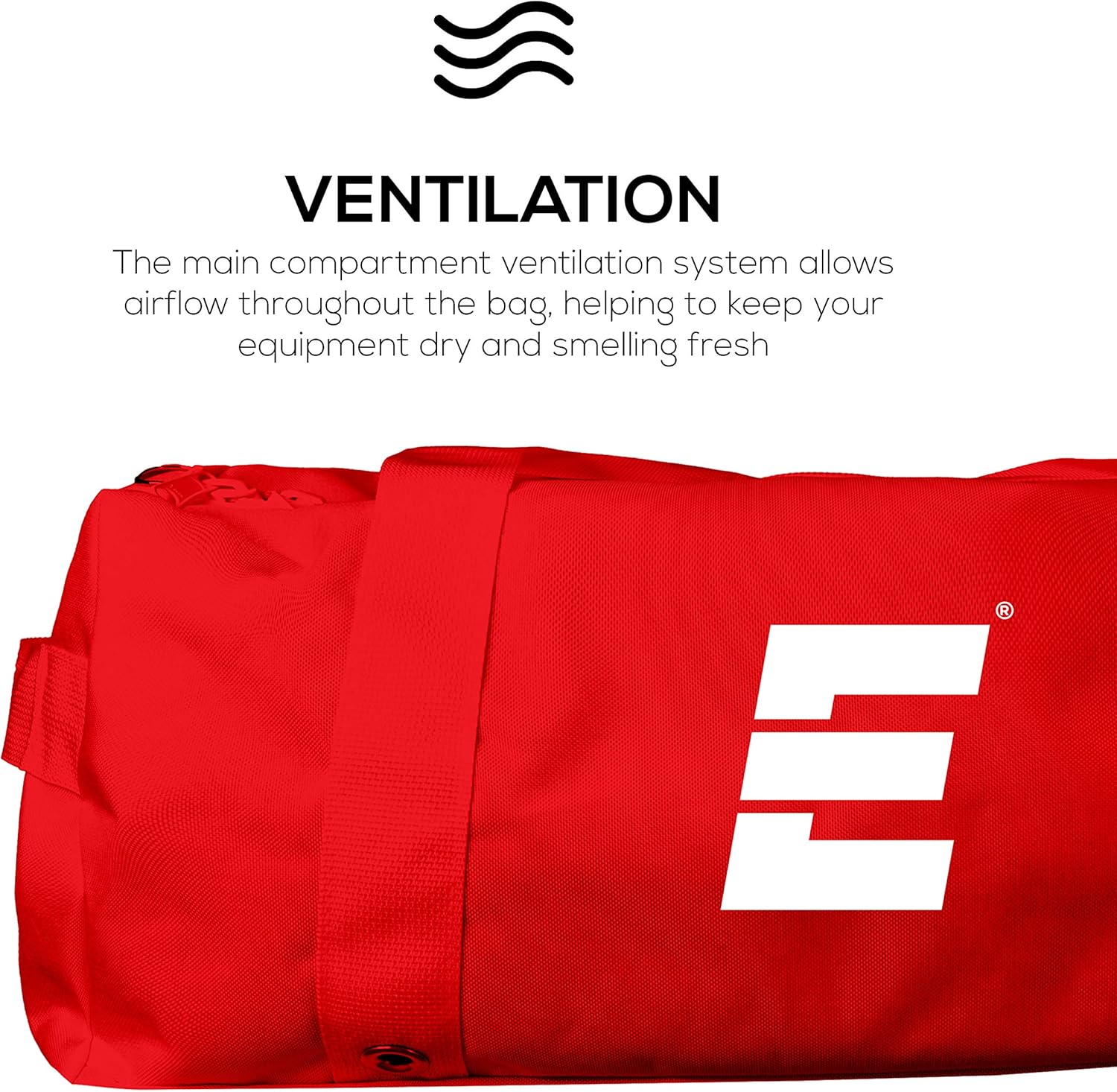 Epoch Training Team Bag - Large Duffle Bag with Shoe Compartment - Cardio Fitness Athletic Training Bag, Red : Sports & Outdoors