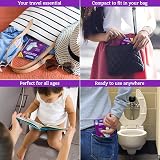 GoHygiene Flushable Paper Toilet Seat Covers 5 Packs 50 Covers Travel view 3
