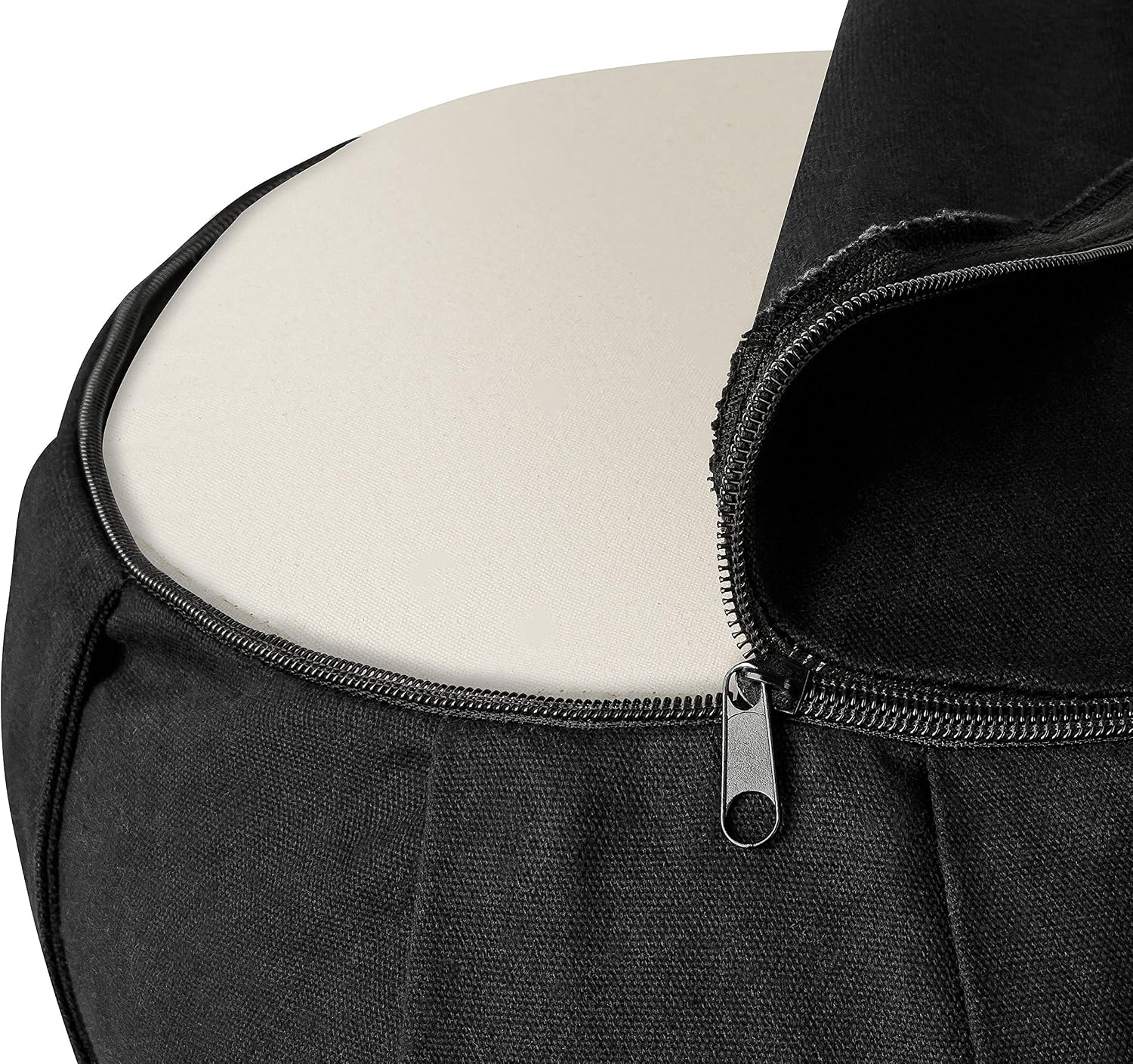 BODYMATE Halfmoon Meditation Cushion/Yoga Pillow, 42cm long 30cm wide and 15cm high, Removable washable 100% Cotton Cover - Image 4